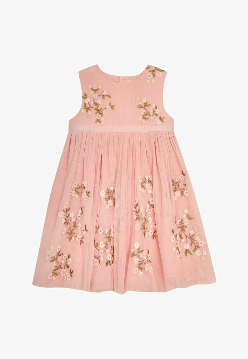 JoJo Maman Bébé FLOWER EMBROIDERED REGULAR FIT - Koktélruha / Partiruha - pink