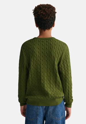 Strickpullover - dark green