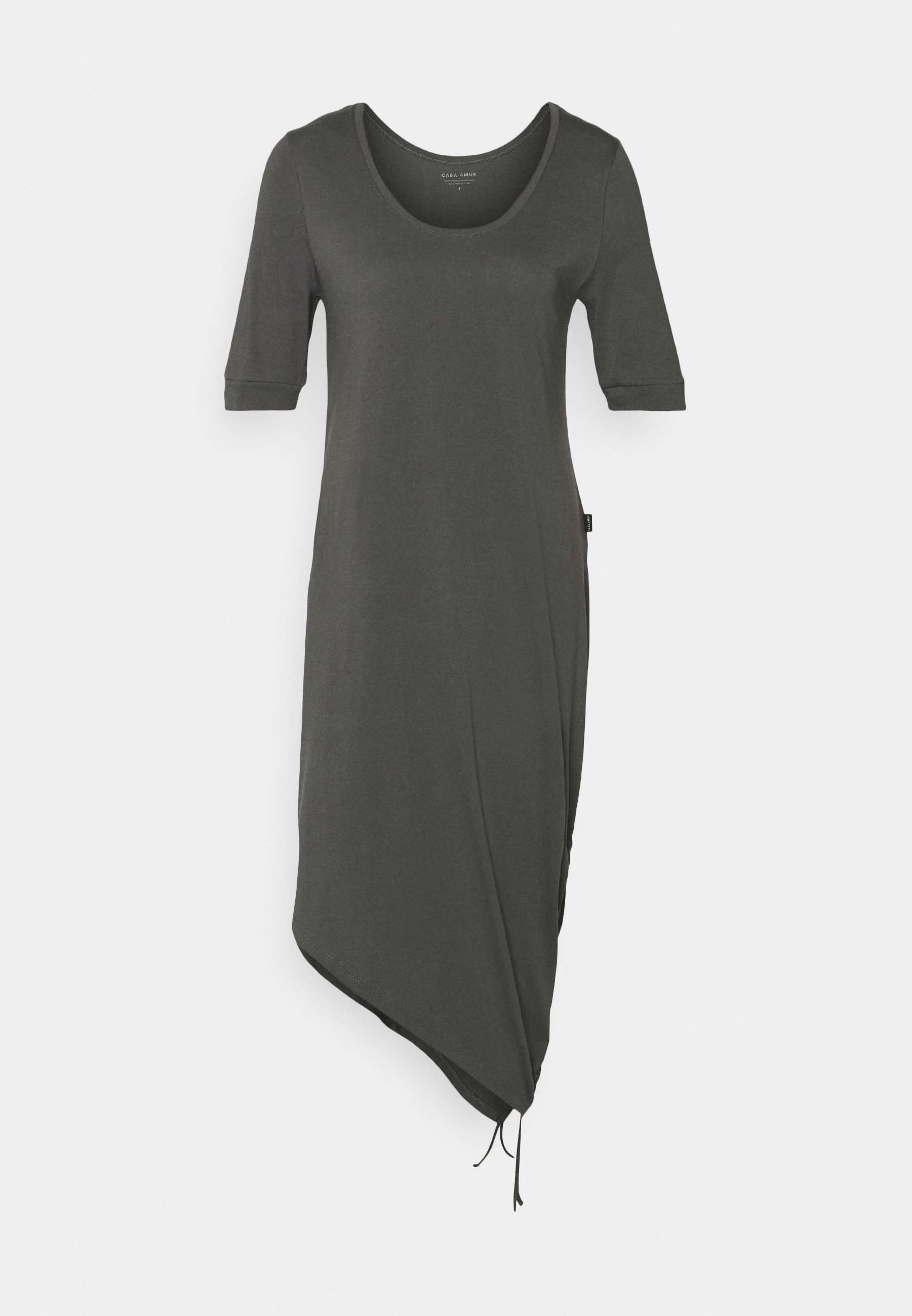 jersey dress with drawstring