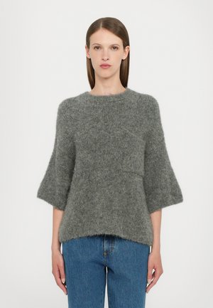 CLOSED CREW SHORT SLEEVE - Strickpullover - dark grey