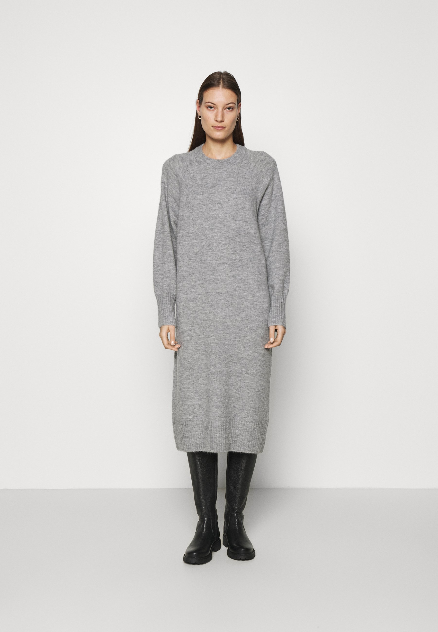 grey jumper dress