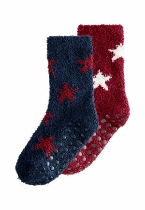 COSY 2 PACK - Kojinės - red navy blue stars