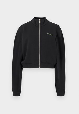 ARROW LEAVES ZIP UP - Jaka ar rāvējslēdzēju - black