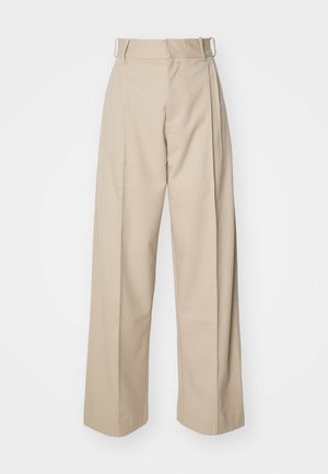 NOX TROUSERS - Tygbyxor - beige