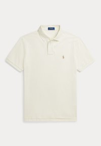 THE ICONIC MESH POLO SHIRT - Pólóing - parchment cream