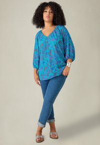 Live Unlimited London PAISLEY GATHERED - Camicetta - blue