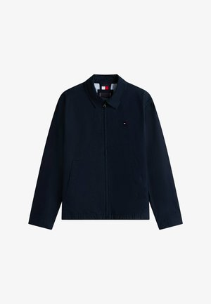 Tommy Hilfiger, TOMMY HILFIGER LIGHTWEIGHT FLAG EMBROIDERY ZIP-THRU IVY JACKET - Jas - navy blue
