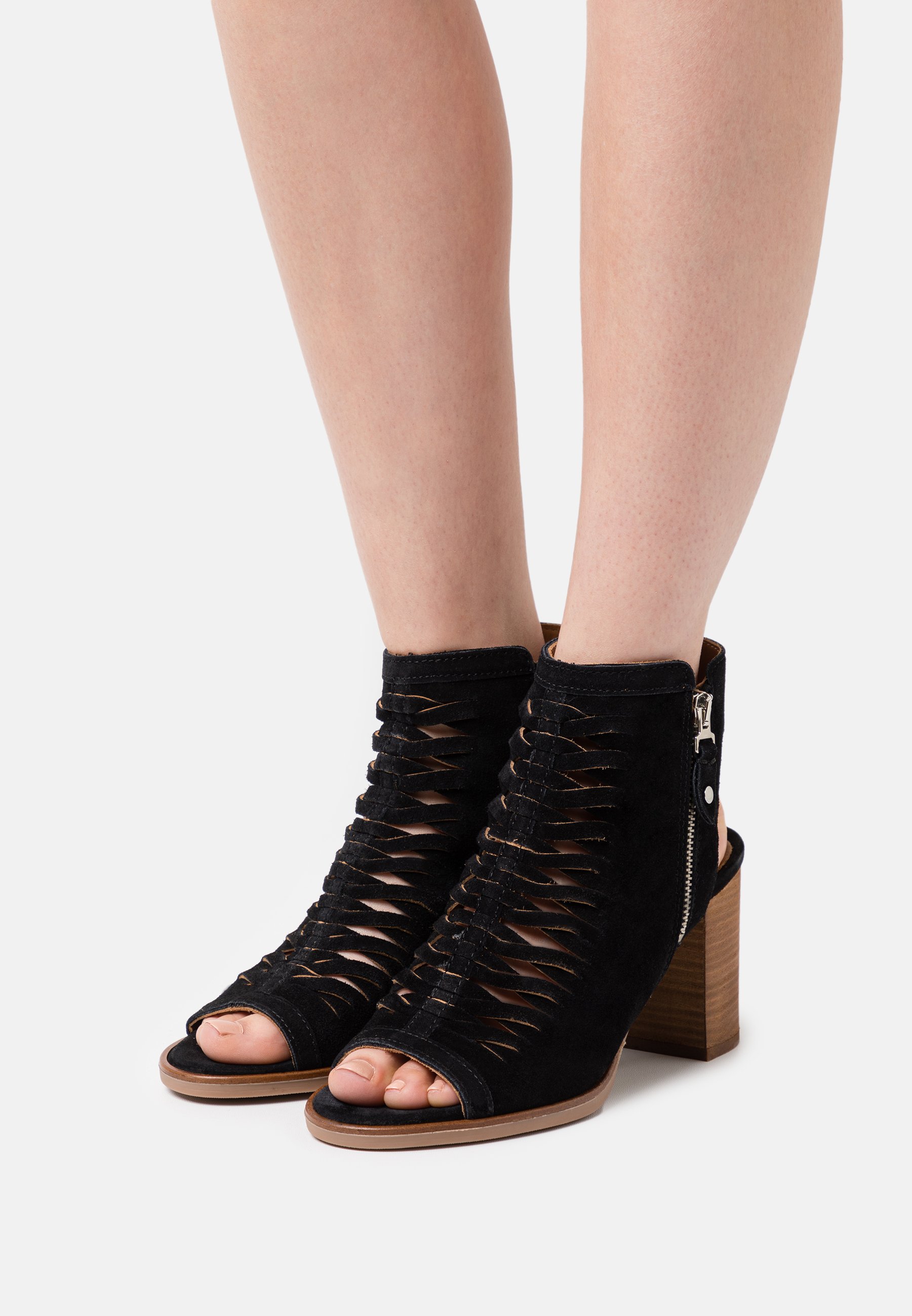 Alpe LISET - Sandalias tobilleras black/negro - Zalando.es