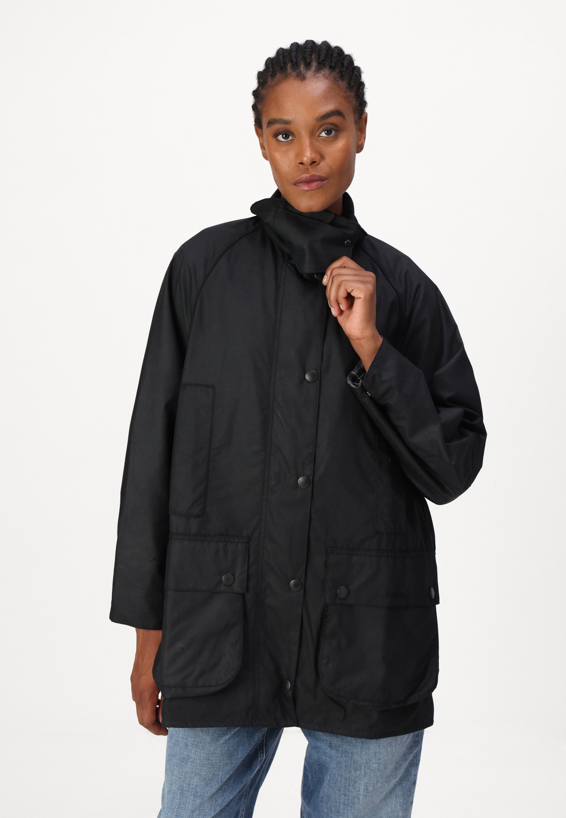 Barbour BEAUFORT WAX - Parka - black/modern/black - Zalando