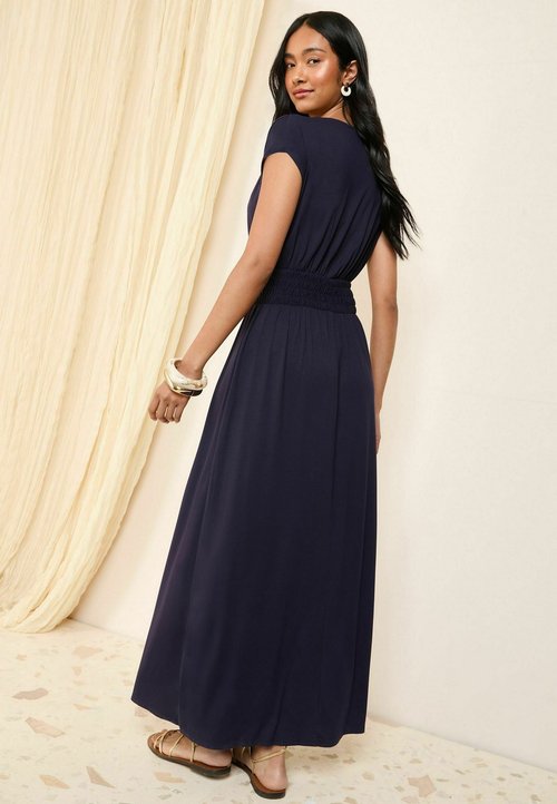 Robe Bleu Marine Morgan (Morgan De Toi) - Taille S/38 - Style Cache-cœur Sans Manches - Occasion Très Bon état