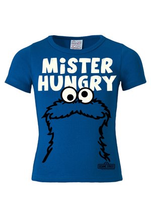 KRÜMELMONSTER MR. HUNGRY - Print T-shirt - blau