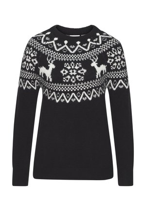 NORWEGER - Strickpullover - schwarz