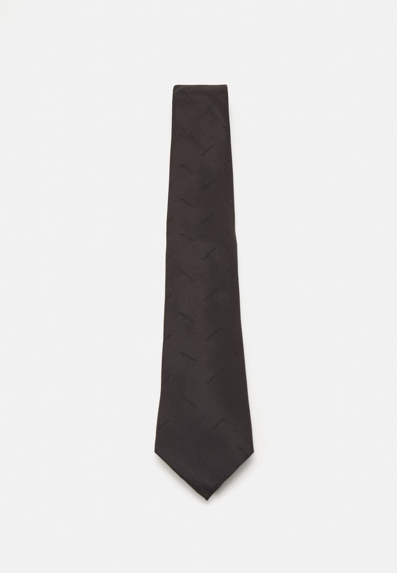 Calvin Klein MONOGRAM TIE - Cravate - black