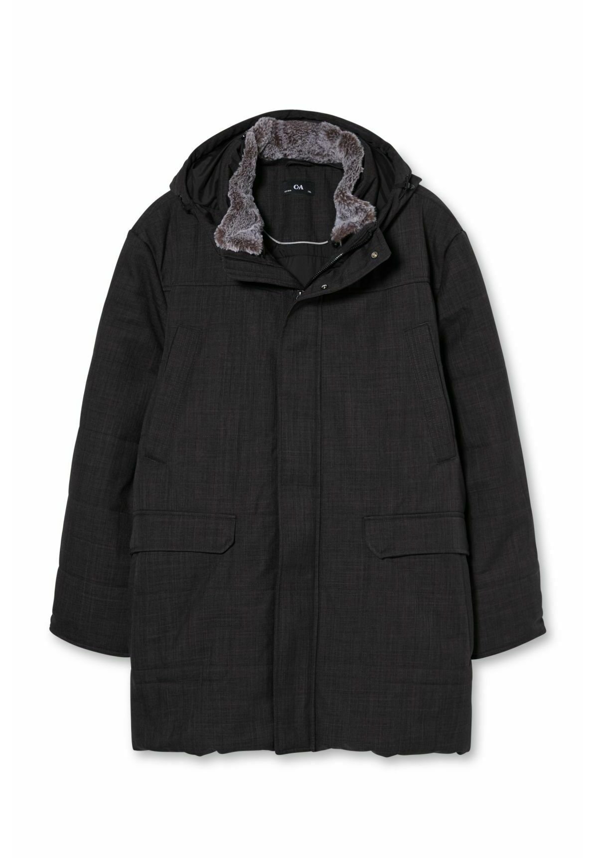 C\u0026A Abrigo de invierno - gray melange/negro - Zalando.es