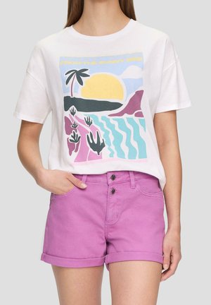 Denim shorts - purple