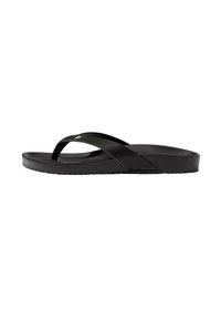 STRAPPY FLAT   - Sandale s remenom u obliku slova T - black