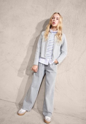 Mango Kids KID - Široke kavbojke - grey denim