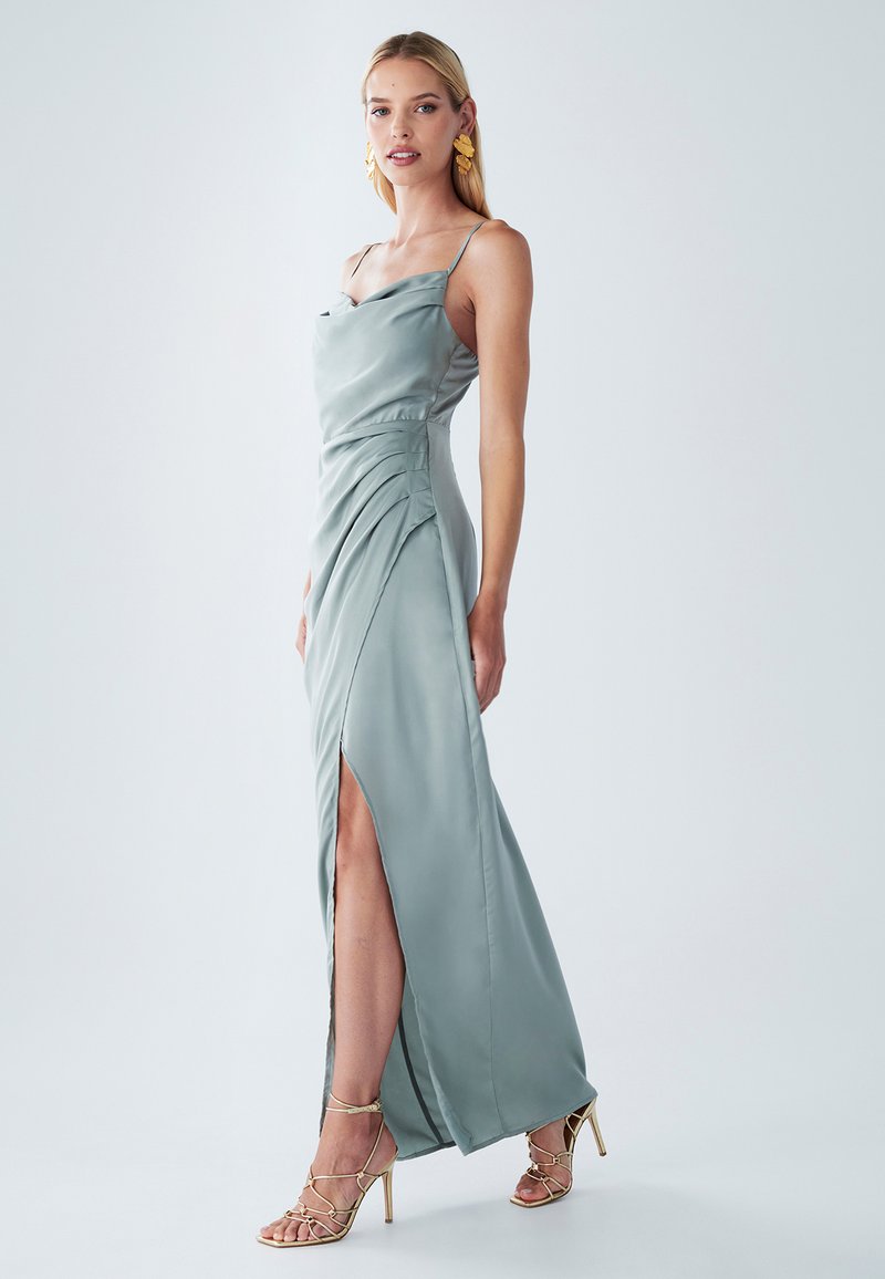 BWLDR REENIE - Maxi dress - sage green/green - Zalando BWLDR REENIE - Maxi dress - sage green/green - Zalando