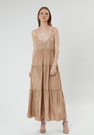 INFLUENCER Robe longue - camel