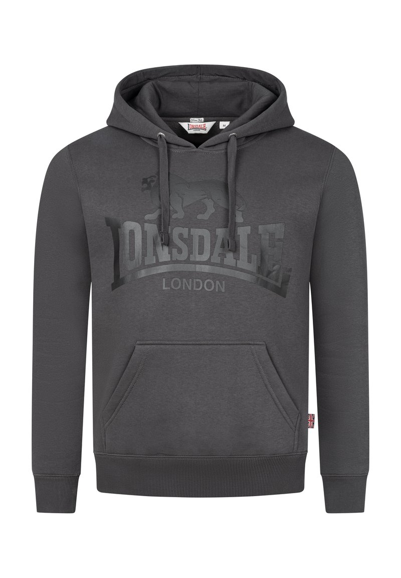 Felpa Con Cappuccio Lonsdale Achavanich Per Uomo – Chiusura A Zip, Poliestere Ed Elastan
