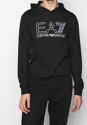 Felpa con cappuccio - black