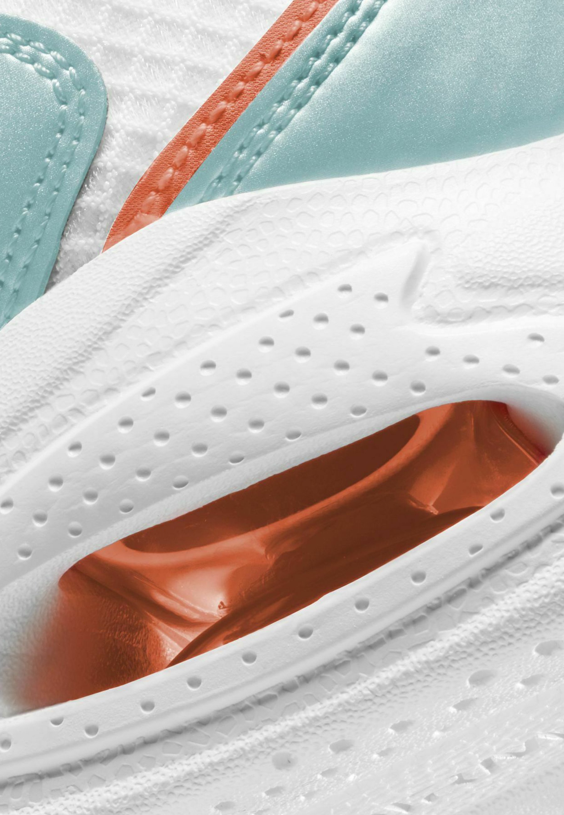 air max blanche orange