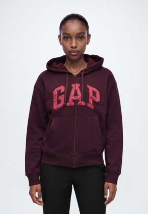 GAP, HERITAGE - Sweat zippé - vamp red
