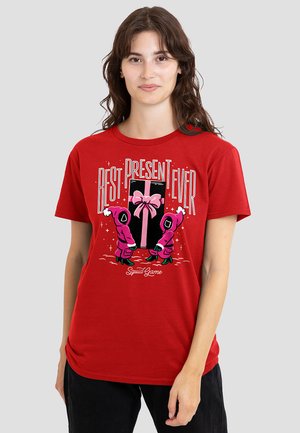 SQUID GAME BEST PRESENT EVER  - Print T-shirt - red