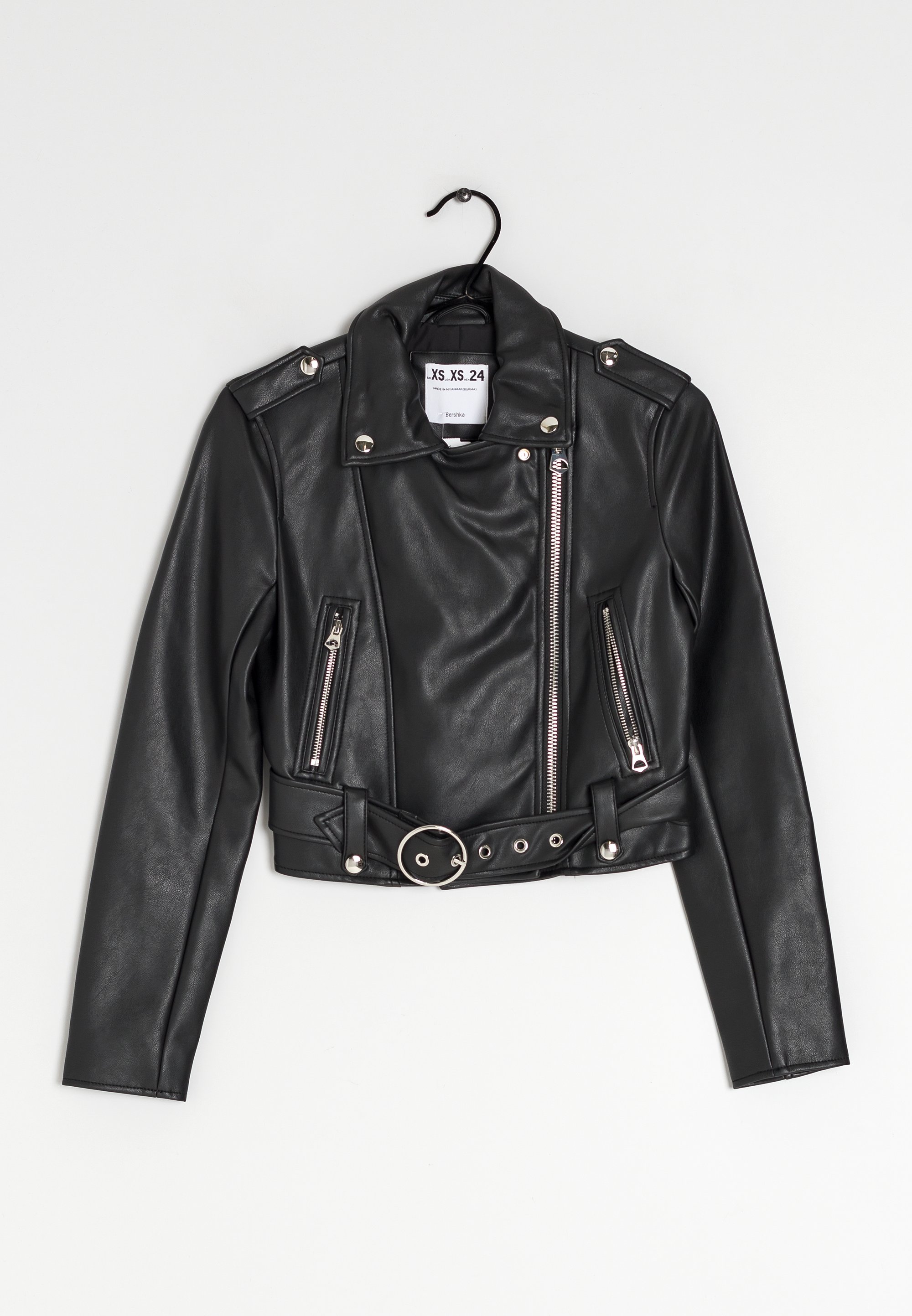 Oversize Bershka Blazer Cuero Cazadora De Piel Mujer Bershka