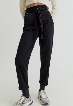 PAPERBAG-HOSE - Pantalon classique - black
