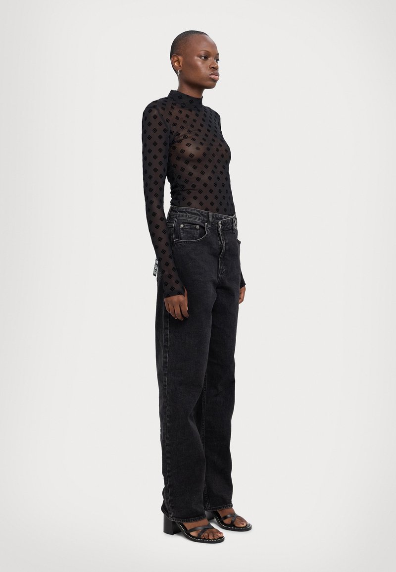 Ksubi SYMBOLS  - Tops ar garām piedurknēm - black