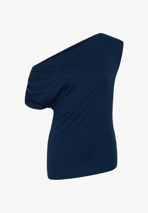 Cream, CRSONYA DRAPED T-SHIRT - Basic T-shirt - navy blazer