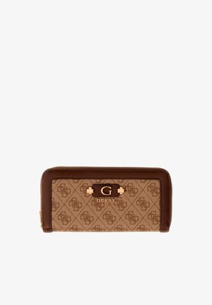 Guess, GUESS COMPAGNON LINDSEY GRAND LATTE LOGO - Portefeuille - latte logo