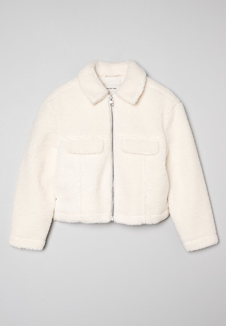 Calvin Klein Jeans Fleecejas crème