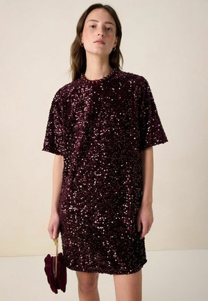 PAILLETTEN - Robe de soirée - d rood
