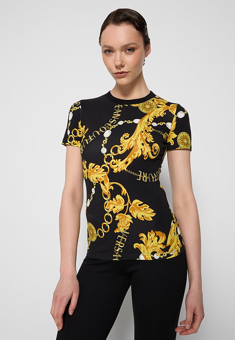 Versace Jeans Couture T-shirt print zwart