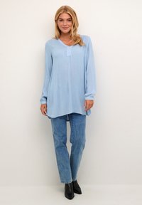 Kaffe - AMBER V-NECK - Tunic - faded denim Thumbnail Image 1