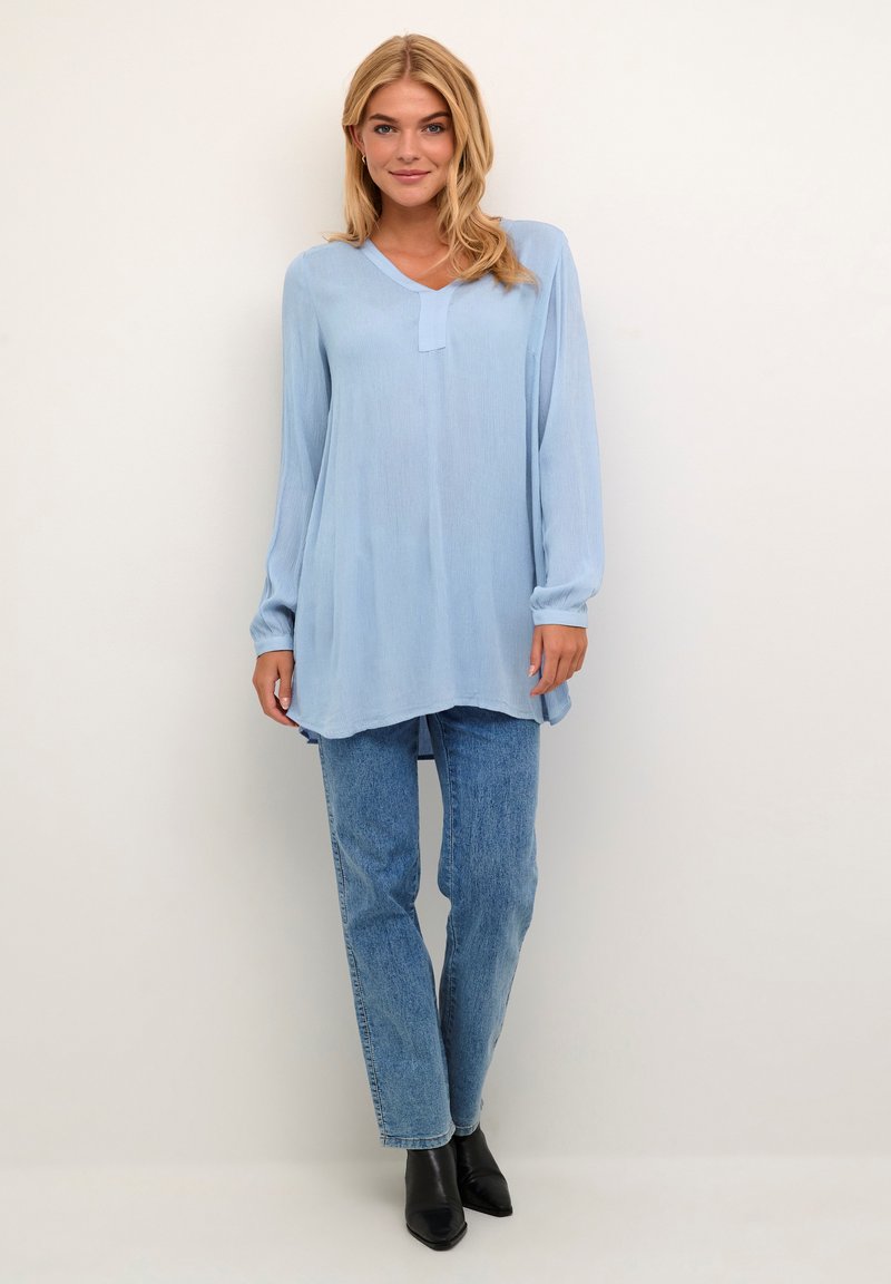 Kaffe - AMBER V-NECK - Tunic - faded denim, Enlarge