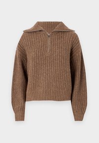 VMMAPLE ZIPPER NECK - Striktrøje - malt ball