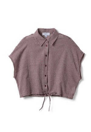 B.ANGEL, CROP SHIRT - Chemisier - white red
