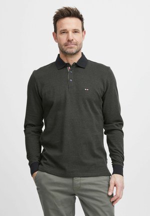FQ1924 FQPETER two tone polo pique LS - Long sleeved top - grape leaf