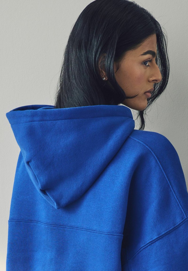 Pull à Capuche Femme NEXT - Taille 16 (44 Poitrine), Bleu, Coton Mélangé (87% Coton, 13% Polyester), Poches Devant