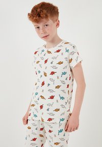 LELA REGULAR FIT - Yöasusetti - ecru red
