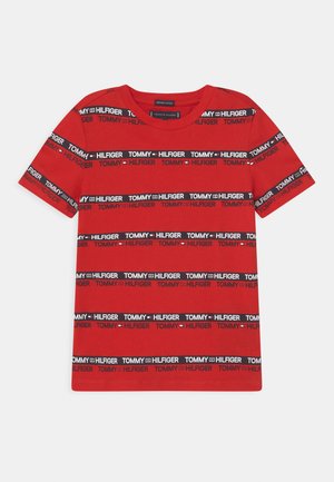 PRINTED TAPE - T-shirt imprimé - deep crimson