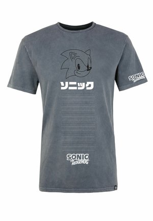 SEGA LINEAR OVERSIZED - Print T-shirt - black