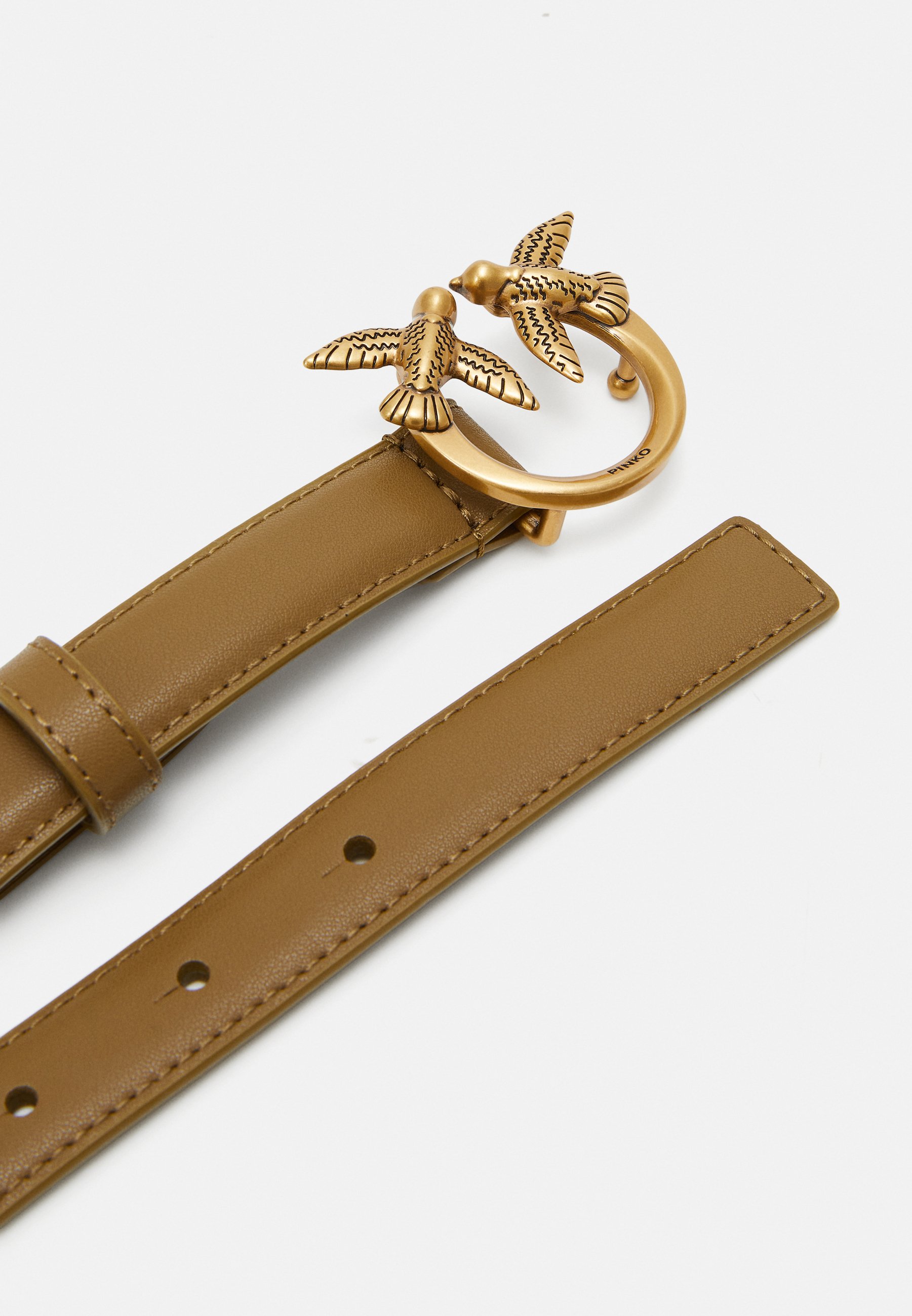 Pinko LOVE BERRY BELT - Belt - piantagione/antique gold
