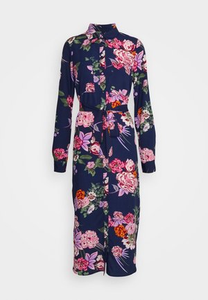 Vero Moda Tall VMVIOLA CALF SHIRT DRESS - Blousejurk - navy blazer
