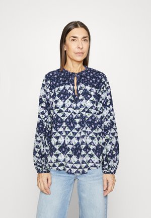 Marks & Spencer YOKE DETAIL - T-shirt à manches longues - navy mix