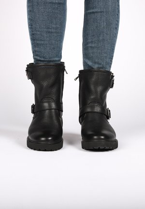 Blackstone Bottines de cowboy / motard - black