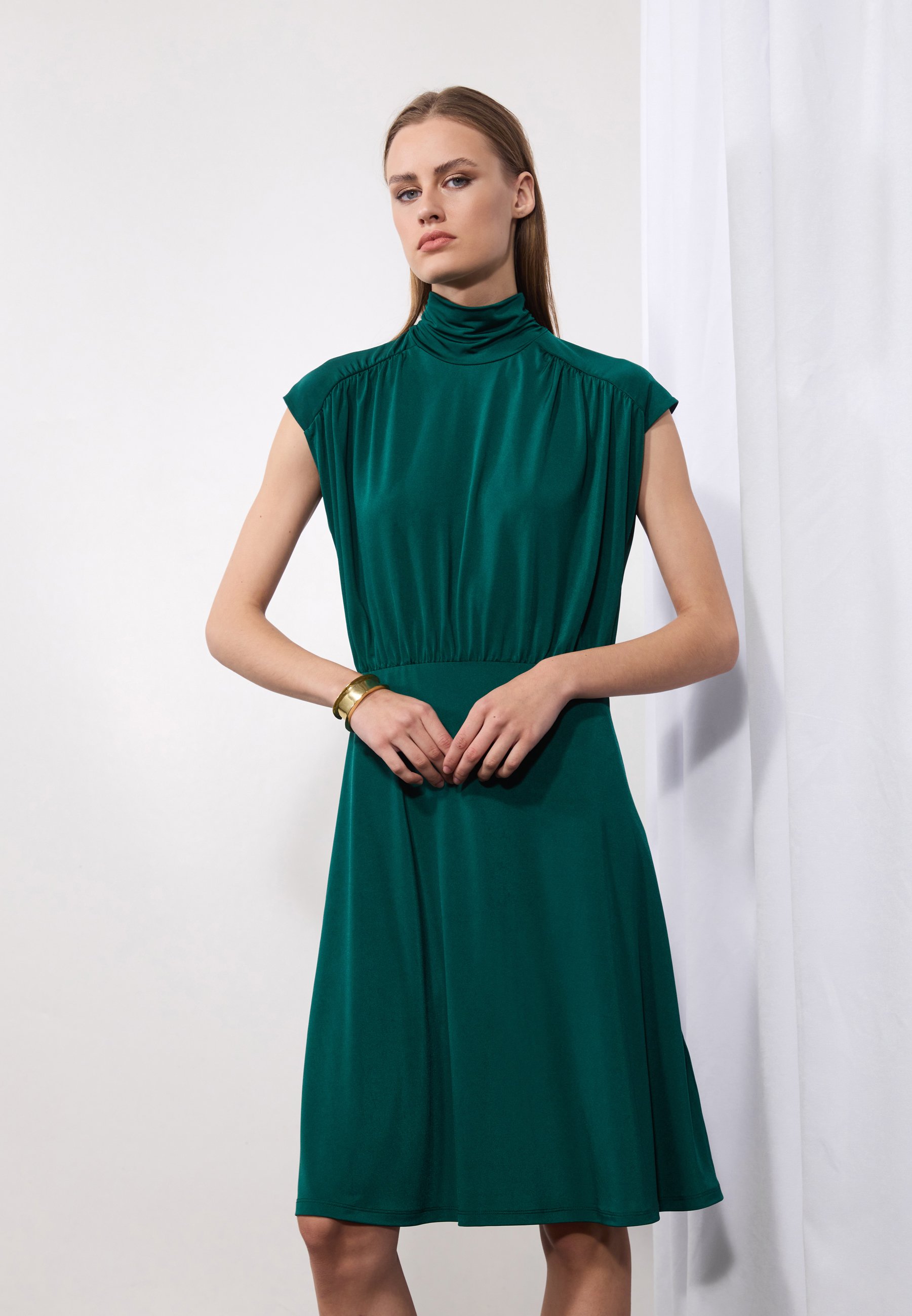 Anna Field Vestito di maglina dark green/verde scuro